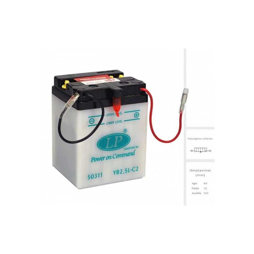 Landport Battery 2.5 Ah 12V