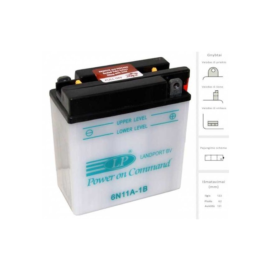 Landport Battery 11 Ah 6V