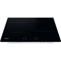 Whirlpool WS Q4860 NE Juoda Įmontuoti 60 cm Indukcinė viryklė, padalyta į sritis 4 zone(s)