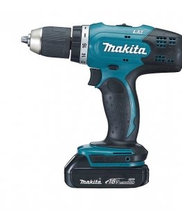Makita DDF453SYE puur Võtmeta 1,8 kg Must, Sinine