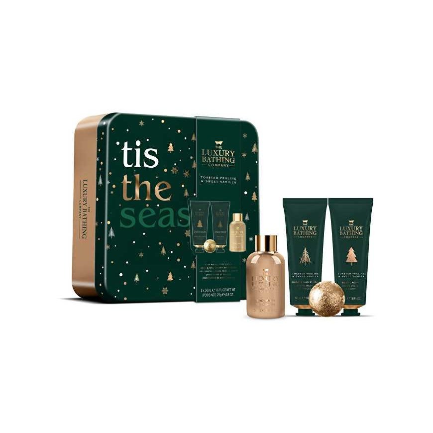Body Grace Cole body care gift set in a tin Praline & Vanilla 4 pcs For Women