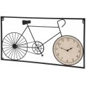 Home Styling Collection Metallinen seinäkoristelu retropolkupyörä ja -kello, 60 x 32 x 5 cm