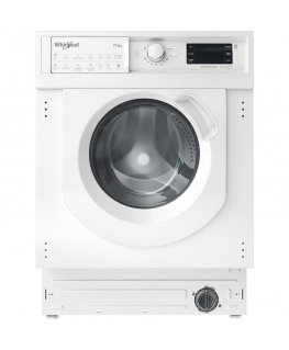 Whirlpool BI WDWG 751482 EU N skalbyklė-džiovyklė Įmontuoti Pakraunama per priekį Balta E