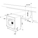 Whirlpool BI WDWG 751482 EU N pesumasin-kuivati Sisseehitatud Eest täidetav Valge E Whirlpool BI WDWG 751482 EU N pesumasin-kuivati Sisseehitatud Eest täidetav Valge E