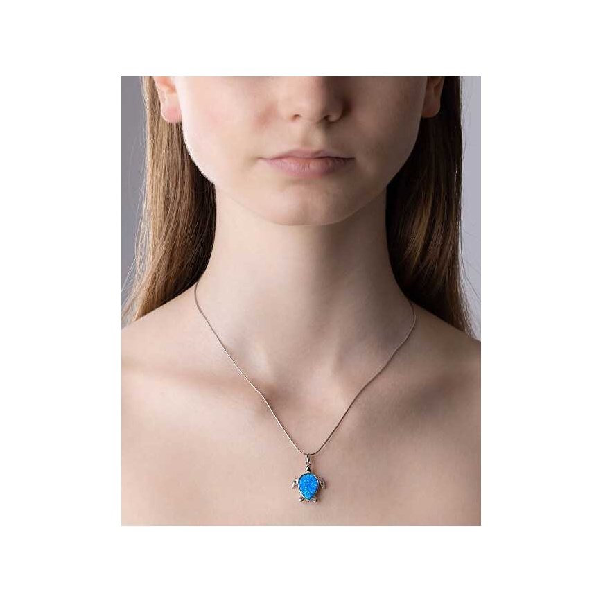 Silvego Playful silver turtle pendant JJJP1184 – 2