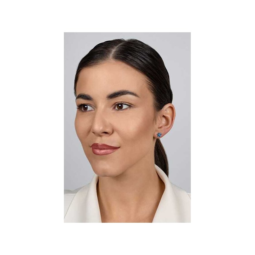 Brilio Silver Silver Sparkling Earrings Flowers EA1034WAQ