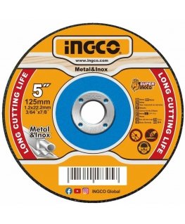 Ingco MCD121255 Metal cutting wheel, 125x1,2mm, set of 10