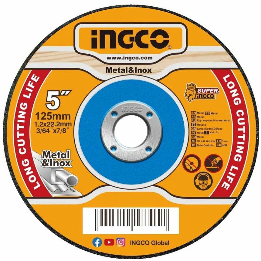 Ingco MCD121255 Metal cutting wheel, 125x1