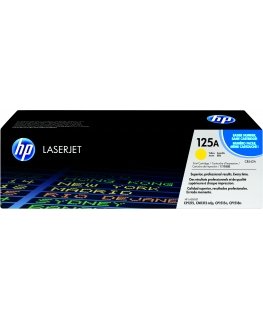 HP 125A, Оригинальный лазерный картридж LaserJet, Желтый