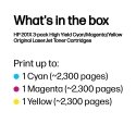 HP 201X alkuperäiset riittoisat LaserJet -värikasetit, syaani/magenta/keltainen, kolmoispakkaus