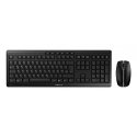 CHERRY Stream Desktop näppäimistö Sisältää hiiren Office Langaton RF QWERTZ Saksa musta