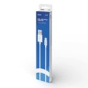Savio CL-125 USB kabelis USB 2.0 1 m USB A USB C Balts
