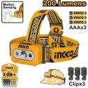 Ingco HHL013AAA8 LED headlamp for 3x AAA, 3xclip Ingco HHL013AAA8 LED headlamp for 3x AAA, 3xclip