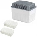 Wenko Large moisture absorber with spare insert, 2 x 1kg Wenko Large moisture absorber with spare insert, 2 x 1kg