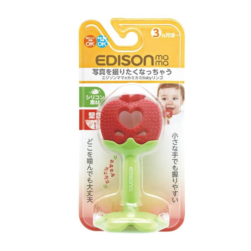 Teether for babies EDISONmama Fruit "Apple", from 3 months, KJ4251 – 4