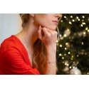 Beneto Shiny sidabrinis earrings Snowflakes AGUP2753 Beneto Shiny sidabrinis earrings Snowflakes AGUP2753