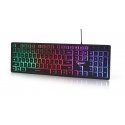 Gembird Keyboard KB-UML-01 membrane USB 2.0 US black color - Tastatur - USB tastatūra Birojs QWERTY Gembird Keyboard KB-UML-01 membrane USB 2.0 US black color - Tastatur - USB tastatūra Birojs QWERTY