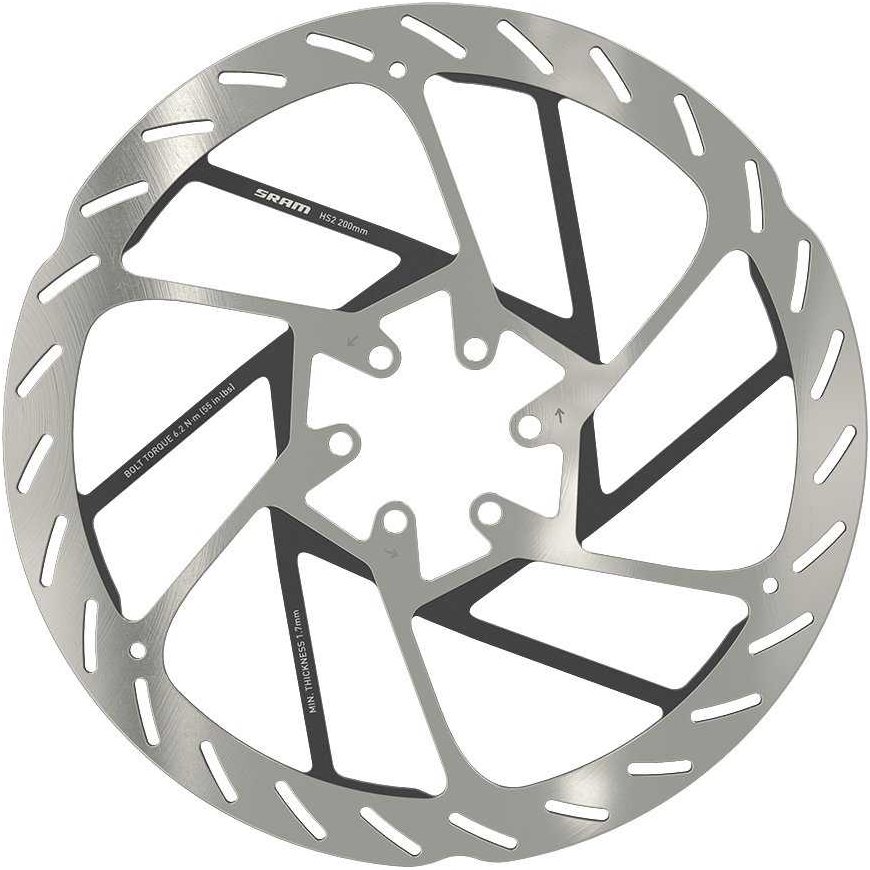SRAM HS2 Brake Disc - 200mm Rounded - 6 holes