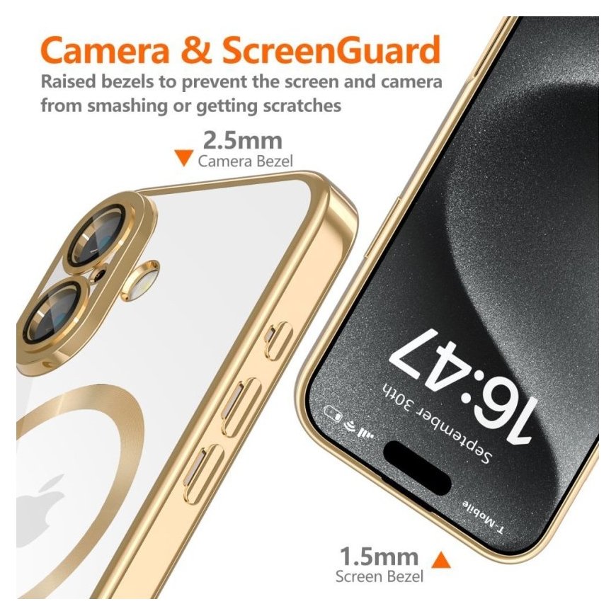 TECH-PROTECT MAGFLEX MAGSAFE IPHONE SE 4 2025 SHINY GOLD