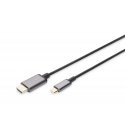 Digitus DA-70821 video kabeļu aksesuārs 1,8 m USB Veids-C HDMI Type A (Standard) Pelēks Digitus DA-70821 video kabeļu aksesuārs 1,8 m USB Veids-C HDMI Type A (Standard) Pelēks