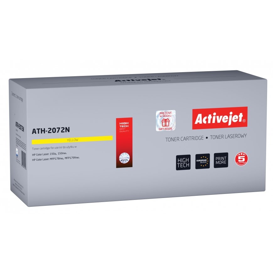 Activejet ATH-2072N тонерный картридж 1 шт Совместимый Желтый