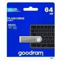 Goodram UUN2 USB zibatmiņa 64 GB USB Type-A 2.0 Sudrabs Goodram UUN2 USB zibatmiņa 64 GB USB Type-A 2.0 Sudrabs