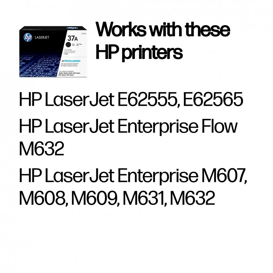 HP 37A Black Original LaserJet Toner Cartridge – 2