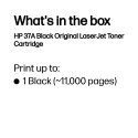 HP 37A alkuperäinen musta LaserJet -värikasetti