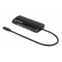 Manhattan 152440 док-станция для ноутбука USB Type-C Черный