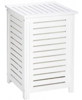 Wooden laundry basket OSLO - storage for towels, WENKO