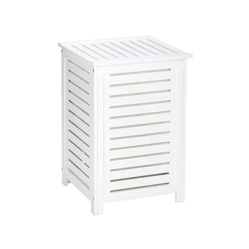 Wooden laundry basket OSLO - storage for towels, WENKO