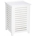Wooden laundry basket OSLO - storage for towels, WENKO