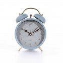 Blue Alarm clock with gold tips, light blue