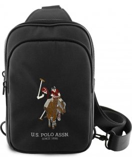 Us Polo Assn Torebka na telefon US Polo Petit Pique Crossbody juoda