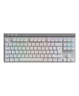 Logitech G G515 клавиатура Игровой USB + RF Wireless + Bluetooth QWERTY Датский, Финский, Норвежский, Шведский Белый