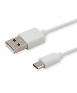 Savio CL-124 USB cable USB 2.0 2 m USB A Micro-USB B White