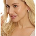 Jwl Luxury Pearls Viehättävät hopeiset korvakorut aidolla valkoisella helmillä JL0673