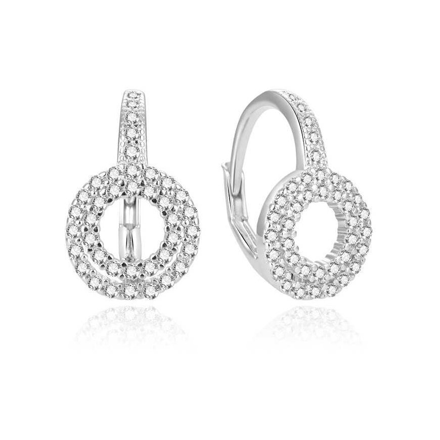 Beneto Fine silver earrings with zircons