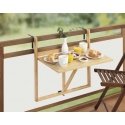 Wenko Folding balcony table for railings WAIKIKI