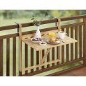 Wenko Folding balcony table for railings WAIKIKI