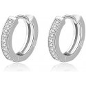 Beneto Elegant round earrings made of silver AGUC2237