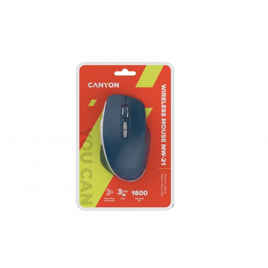 Canyon MW-21 mouse Office Right-hand RF Wireless Optical 1600 DPI – 2