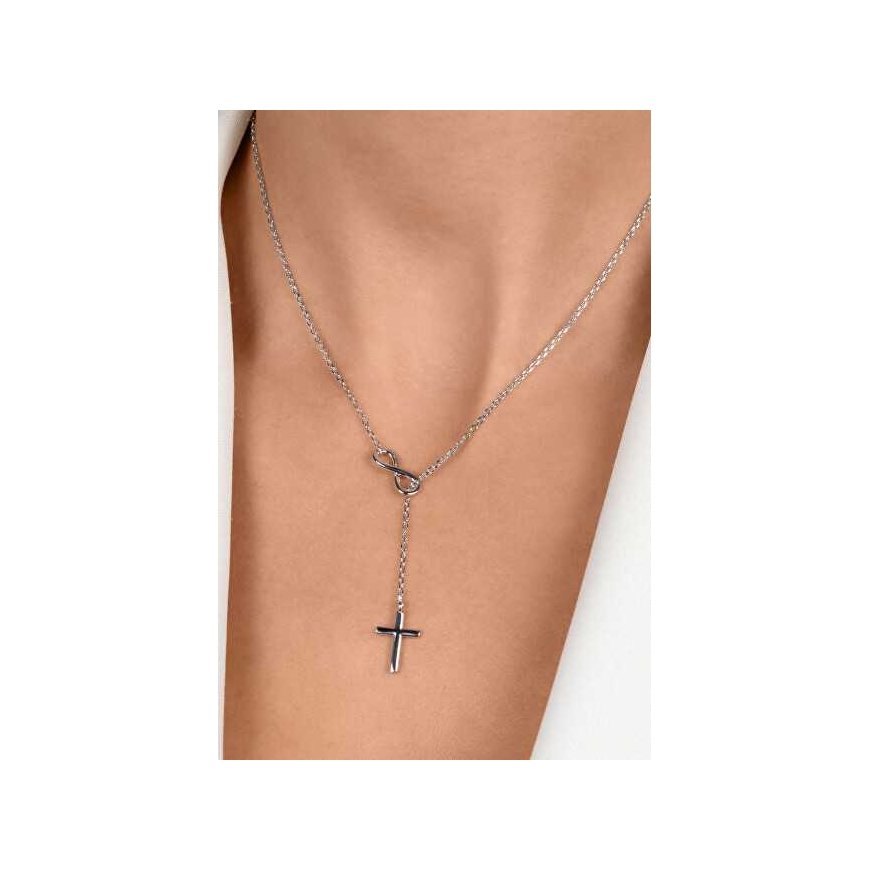 Brilio Silver Silver Women's Necklace Infinity and Cross NCL195W – 3