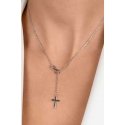 Brilio Silver Silver naisten kaulakoru Infinity and Cross NCL195W