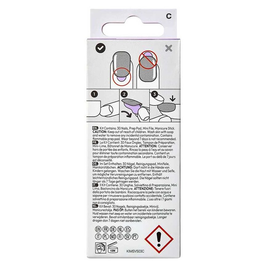 Kiss Self-adhesive nails ImPRESS Nails - Ideal 30 pcs priemonė nagams – 3