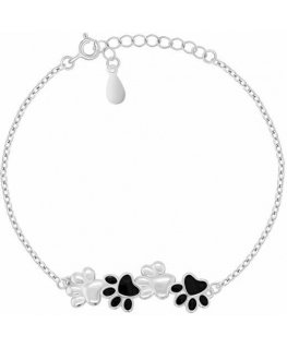 Brilio Silver Cute Paws BRC216W silver bracelet
