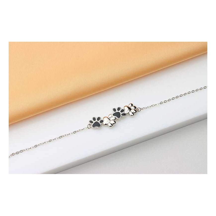 Brilio Silver Cute Paws BRC216W silver bracelet – 4