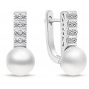 Brilio Silver Brilio Silver Unique silver earrings with pearls and zircons EA941W Brilio Silver Brilio Silver Unique silver earrings with pearls and zircons EA941W