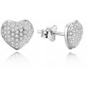 Bennett Silver Heart Earrings AGUP153 Bennett Silver Heart Earrings AGUP153