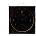 Clock Atmosphera Sven, gold/black, plastic, D29 cm Clock Atmosphera Sven, gold/black, plastic, D29 cm